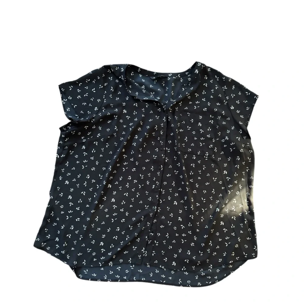 41 Hawthorn EUC Caralia Button Down Blouse Black Size 3x - Picture 4 of 8